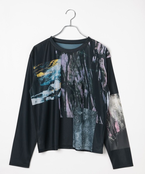 PAGEBOY(ページボーイ)の「マルチフォトシアーロングスリーブ(Tシャツ/カットソー・レディース・ブラック/オフホワイト・FREE)」の5枚目の写真
