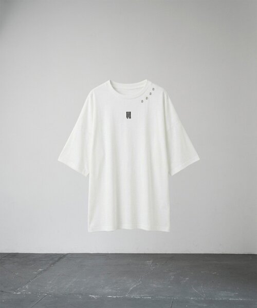 Mavie..7(メヴィセットゥ)の「【Mavie..7】Unisex刺繍アイレットBIGTee(Tシャツ/カットソー・レディース・ブラック/オフホワイト・FREE)」の13枚目の写真