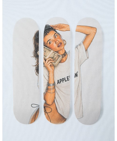 APPLEBUM(アップルバム)の「Money Call T-shirt(Tシャツ/カットソー・メンズ・ホワイト・MEDIUM/XX-LARGE/X-LARGE/LARGE)」の3枚目の写真