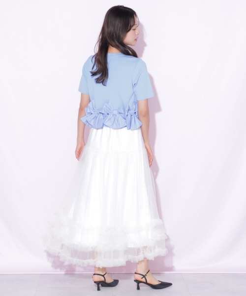 JILL by JILL STUART(ジルバイジルスチュアート)の「裾リボンカーディガン(ニット/セーター・レディース・ブラック/ブルー/ホワイト・FREE)」の14枚目の写真