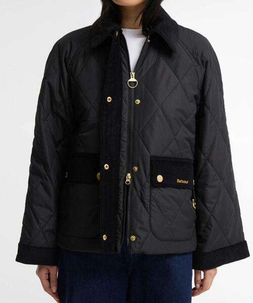 BEAVER(ビーバー)の「Barbour/バブアー KILNWICK QUILTED JACKET キルティングジャケット LQU1933(ブルゾン・レディース・ブラック・10)」の4枚目の写真