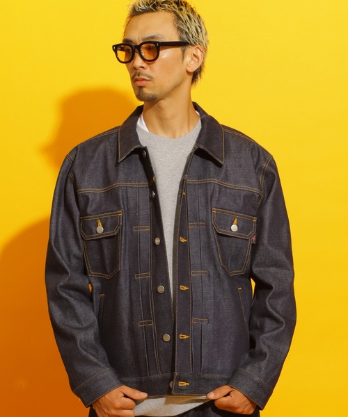 ROTAR(ローター)の「13oz Denim Tracker Jacket(デニムジャケット・メンズ・インディゴブルー/ライトインディゴブルー/ブラック・X-LARGE/LARGE/MEDIUM)」の2枚目の写真