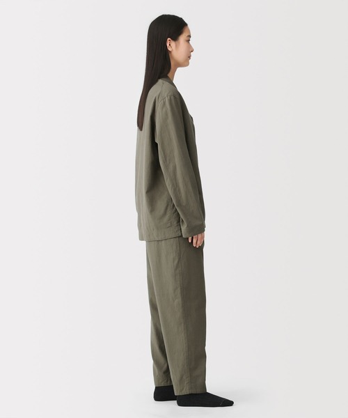 MUJI Labo(ムジラボ)の「男女兼用 インドの手紬ぎ手織りパジャマ(Tシャツ/カットソー・メンズ・ブラック/カーキ・XL/L/M/S)」の8枚目の写真