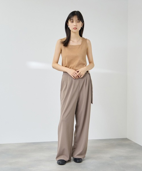 NAVY(ネイビー)の「【SARARI/サラリ】UVカット スクエアネック ラメタンクトップ(タンクトップ・レディース・ブラック/ピンク/グレー/オレンジ・XL/M/L)」の18枚目の写真