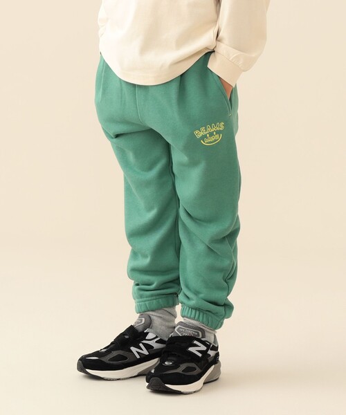 BEAMS mini(ビームスミニ)の「タック スマイル スウェット パンツ 2026FW(90~140cm)通園 通学 プチプラ(その他パンツ・キッズ・ライトグレー/ネイビー/グリーン・100/90/140/130/120/110)」の13枚目の写真