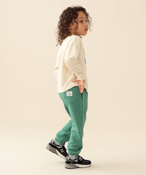 BEAMS mini(ビームスミニ)の「タック スマイル スウェット パンツ 2026FW(90~140cm)通園 通学 プチプラ(その他パンツ・キッズ・ライトグレー/ネイビー/グリーン・100/90/140/130/120/110)」の10枚目の写真