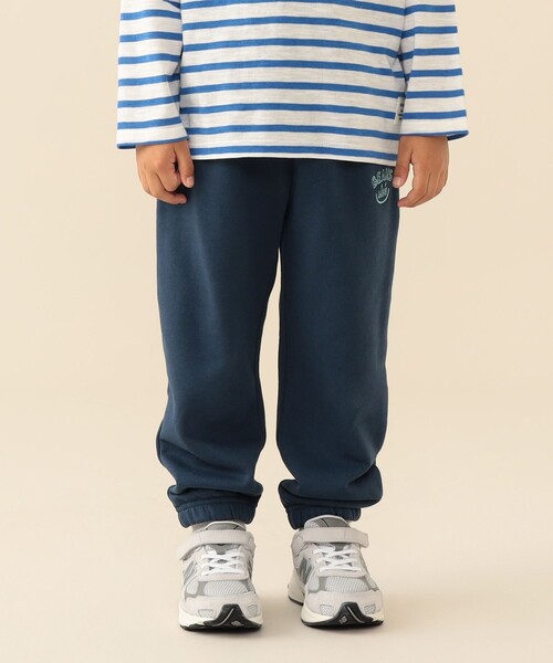 BEAMS mini(ビームスミニ)の「タック スマイル スウェット パンツ 2026FW(90~140cm)通園 通学 プチプラ(その他パンツ・キッズ・ライトグレー/ネイビー/グリーン・100/90/140/130/120/110)」の9枚目の写真