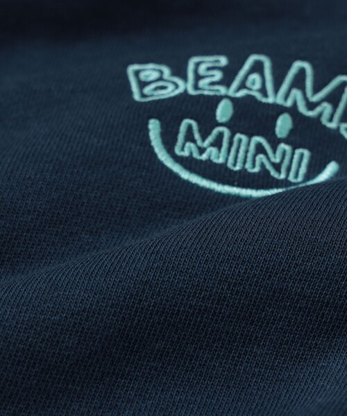BEAMS mini(ビームスミニ)の「タック スマイル スウェット パンツ 2026FW(90~140cm)通園 通学 プチプラ(その他パンツ・キッズ・ライトグレー/ネイビー/グリーン・100/90/140/130/120/110)」の5枚目の写真