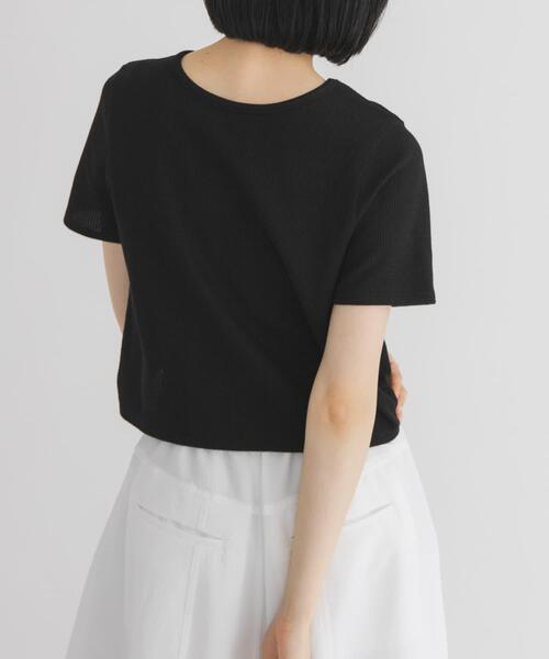 KBF(ケイビーエフ)の「2WAYレースアップトップス(Tシャツ/カットソー・レディース・グレー系その他/アイボリー/ブラック・ONE)」の6枚目の写真