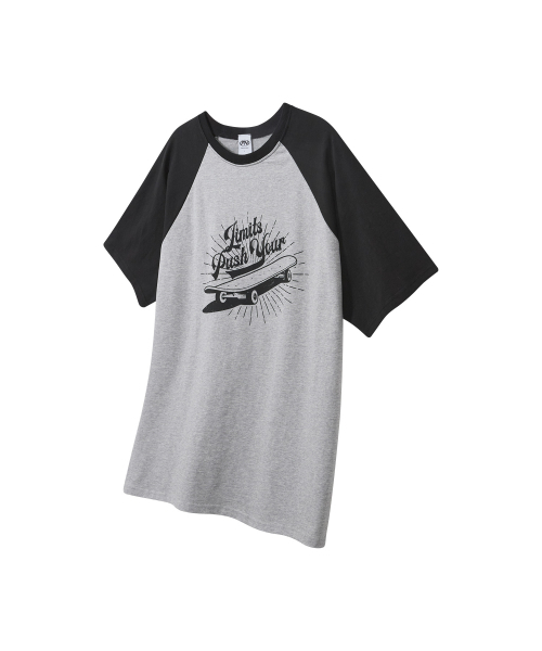 FERNOV(ペルノブ)の「スケートボードグラフィックレグランTシャツグレー(Tシャツ/カットソー・メンズ・その他・1/2/3)」の5枚目の写真