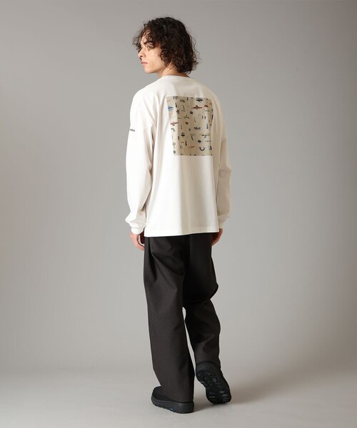Columbia(コロンビア)の「UVカット Columbia/ レイクトゥアベニュー グラフィック ロングスリーブ Tシャツ /コロンビア(Tシャツ/カットソー・メンズ・ホワイト/ネイビー/ホワイト系その他/ヘザーグレー・S/M/L/XL)」の13枚目の写真