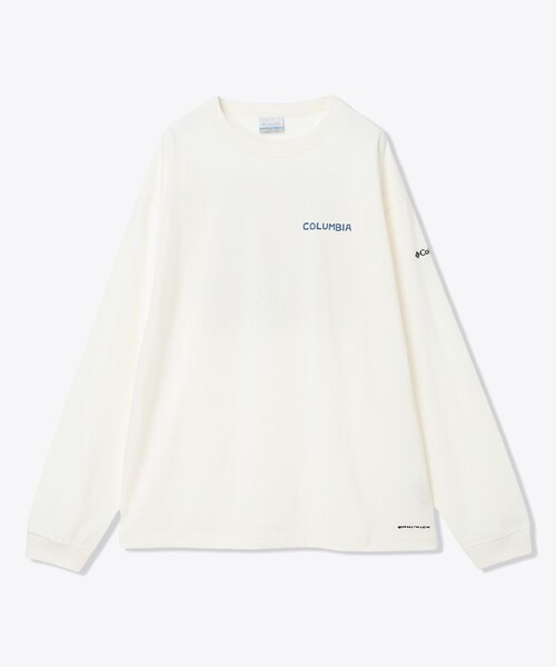 Columbia(コロンビア)の「UVカット Columbia/ レイクトゥアベニュー グラフィック ロングスリーブ Tシャツ /コロンビア(Tシャツ/カットソー・メンズ・ホワイト/ネイビー/ホワイト系その他/ヘザーグレー・S/M/L/XL)」の14枚目の写真