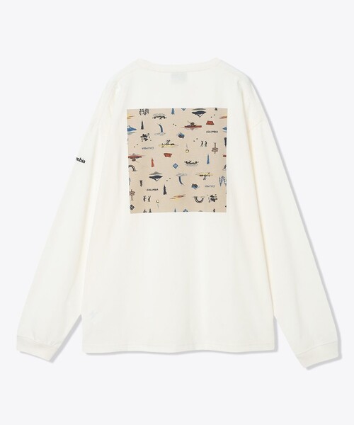 Columbia(コロンビア)の「UVカット Columbia/ レイクトゥアベニュー グラフィック ロングスリーブ Tシャツ /コロンビア(Tシャツ/カットソー・メンズ・ホワイト/ネイビー/ホワイト系その他/ヘザーグレー・S/M/L/XL)」の15枚目の写真