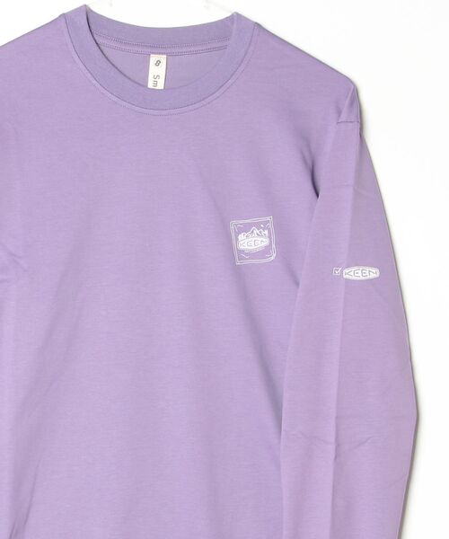 KEEN(キーン)の「【New】OC/RP 10 ESSENTIALS LS TEE / オーシーアールピー テン エッセンシャルズ ロングスリーブティー(Tシャツ/カットソー・レディース・パープル・L/S/M/XL)」の3枚目の写真