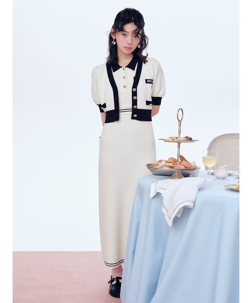 LILY BROWN×MARY QUANT】ポロニットワンピース（ワンピース）｜LILY