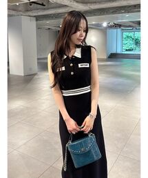 LILY BROWN | 【LILY BROWN×MARY QUANT】ポロニットワンピース(ワンピース)