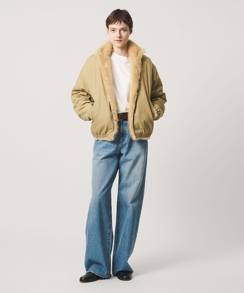 LOEFF（ロエフ）の「＜LOEFF＞フェイクファー リバーシブル ブルゾン UNISEX（その他アウター・レディース・ベージュ/ブラウン系・1/0/2）」の6枚目の写真