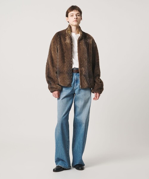 LOEFF（ロエフ）の「＜LOEFF＞フェイクファー リバーシブル ブルゾン UNISEX（その他アウター・レディース・ベージュ/ブラウン系・1/0/2）」の8枚目の写真