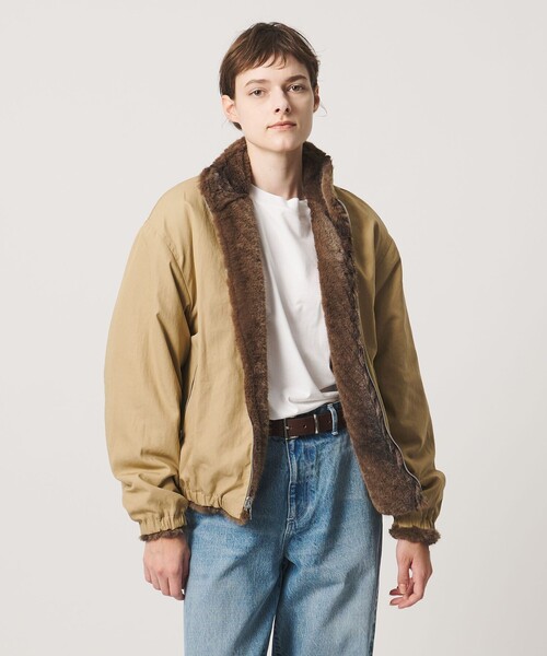 LOEFF（ロエフ）の「＜LOEFF＞フェイクファー リバーシブル ブルゾン UNISEX（その他アウター・レディース・ベージュ/ブラウン系・1/0/2）」の9枚目の写真