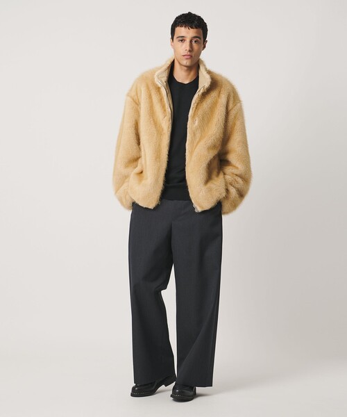 LOEFF（ロエフ）の「＜LOEFF＞フェイクファー リバーシブル ブルゾン UNISEX（その他アウター・レディース・ベージュ/ブラウン系・1/0/2）」の12枚目の写真