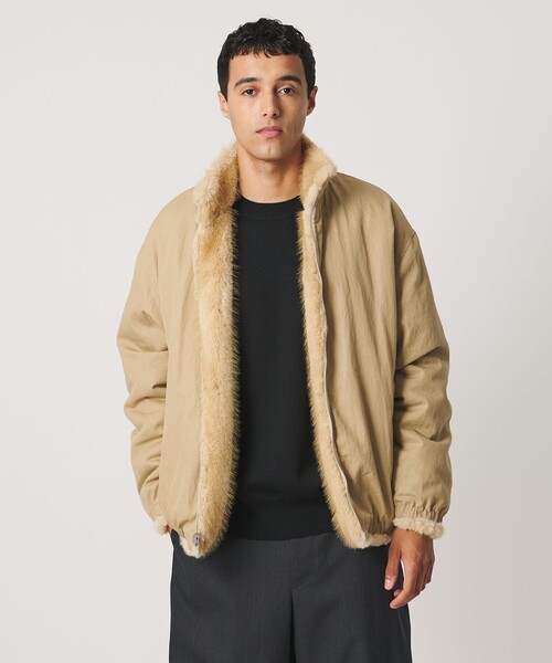 LOEFF（ロエフ）の「＜LOEFF＞フェイクファー リバーシブル ブルゾン UNISEX（その他アウター・レディース・ベージュ/ブラウン系・1/0/2）」の13枚目の写真