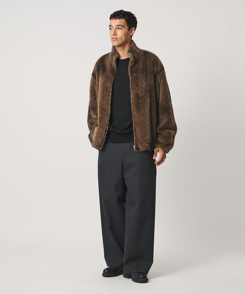 LOEFF（ロエフ）の「＜LOEFF＞フェイクファー リバーシブル ブルゾン UNISEX（その他アウター・レディース・ベージュ/ブラウン系・1/0/2）」の16枚目の写真