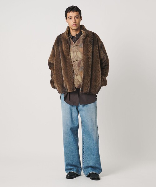 LOEFF（ロエフ）の「＜LOEFF＞フェイクファー リバーシブル ブルゾン UNISEX（その他アウター・レディース・ベージュ/ブラウン系・1/0/2）」の17枚目の写真
