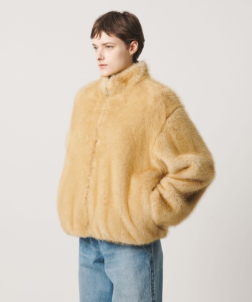LOEFF（ロエフ）の「＜LOEFF＞フェイクファー リバーシブル ブルゾン UNISEX（その他アウター・レディース・ベージュ/ブラウン系・1/0/2）」の21枚目の写真