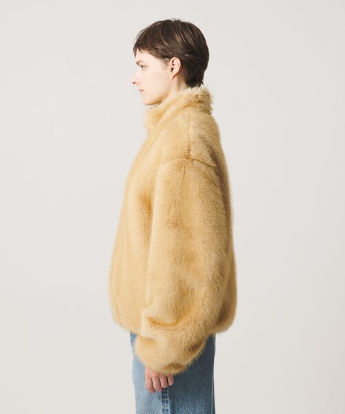 LOEFF（ロエフ）の「＜LOEFF＞フェイクファー リバーシブル ブルゾン UNISEX（その他アウター・レディース・ベージュ/ブラウン系・1/0/2）」の22枚目の写真