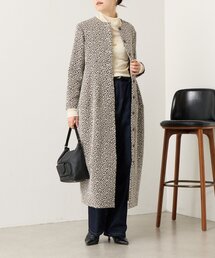 BEARDSLEY（ビアズリー）の「レオパードジャガードコート《HiROMITHiSTLE》（ノーカラーコート）」