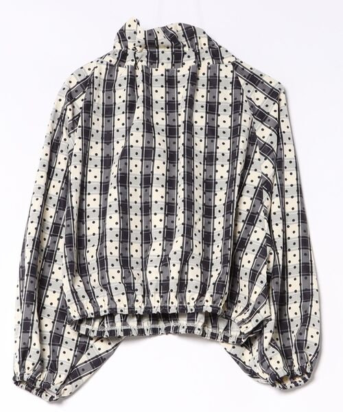 PICCIN(ピッチン)の「チェックドットザビエルブラウス(シャツ/ブラウス・レディース・ベージュ・M)」の14枚目の写真