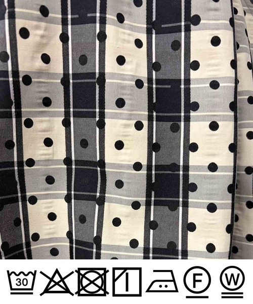 PICCIN(ピッチン)の「チェックドットザビエルブラウス(シャツ/ブラウス・レディース・ベージュ・M)」の13枚目の写真