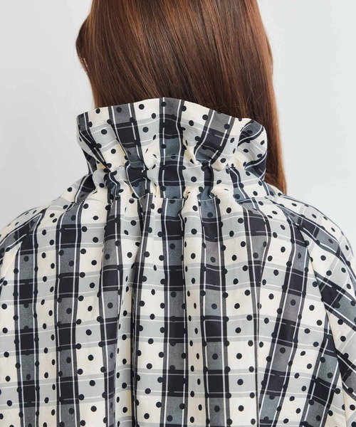 PICCIN(ピッチン)の「チェックドットザビエルブラウス(シャツ/ブラウス・レディース・ベージュ・M)」の10枚目の写真