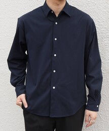 〈吸水速乾〉SORONA(R) ストレッチ ジャージー レギュラーカラー シャツ◇