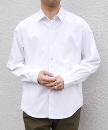 〈吸水速乾〉SORONA(R) ストレッチ ジャージー レギュラーカラー シャツ◇