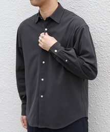 〈吸水速乾〉SORONA(R) ストレッチ ジャージー レギュラーカラー シャツ◇