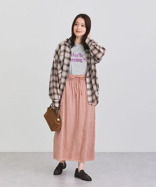 Green Parks(グリーンパークス)の「オーバーサイズチェックシャツ(シャツ/ブラウス・レディース・サックスブルー/ブラック/ベージュ/ブラウン・FREE)」の20枚目の写真