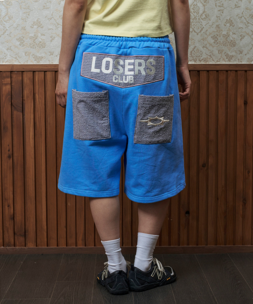 LOSERS CLUB（ルーザーズクラブ）の「[jamaehwa] ポニーチェックレイヤードバミューダスウェットパンツブルー（その他パンツ・レディース・その他・1/2）」の6枚目の写真