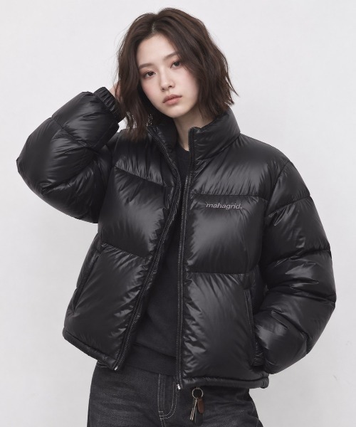MAHAGRID（マハグリッド）の「『mahagrid/マハグリット』BASIC WARM BALL PADDING JACKET/ベーシックウォームボールダウンジャケット（ダウンジャケット/コート・レディース・A/グレー/B・XL/S/L/M）」の2枚目の写真