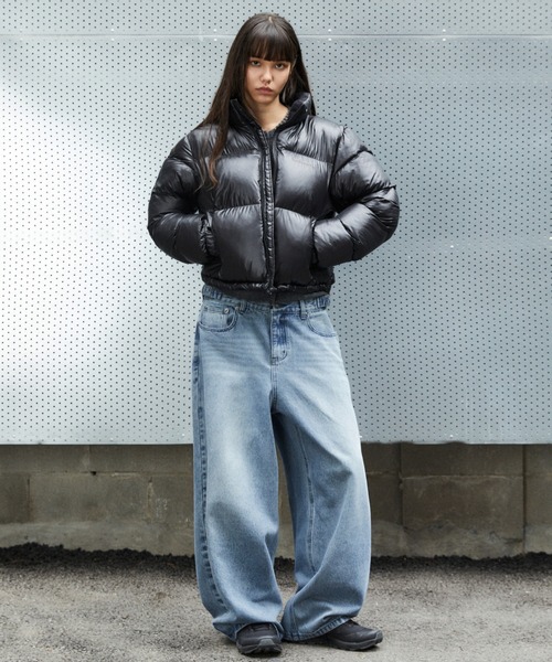 MAHAGRID（マハグリッド）の「『mahagrid/マハグリット』BASIC WARM BALL PADDING JACKET/ベーシックウォームボールダウンジャケット（ダウンジャケット/コート・レディース・A/グレー/B・XL/S/L/M）」の10枚目の写真