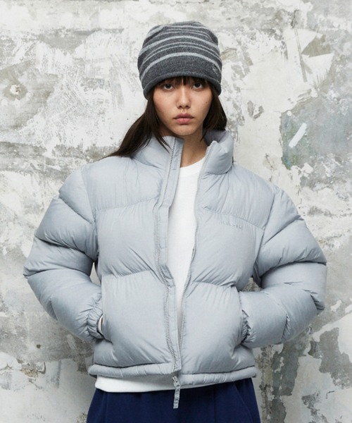 MAHAGRID（マハグリッド）の「『mahagrid/マハグリット』BASIC WARM BALL PADDING JACKET/ベーシックウォームボールダウンジャケット（ダウンジャケット/コート・レディース・A/グレー/B・XL/S/L/M）」の5枚目の写真