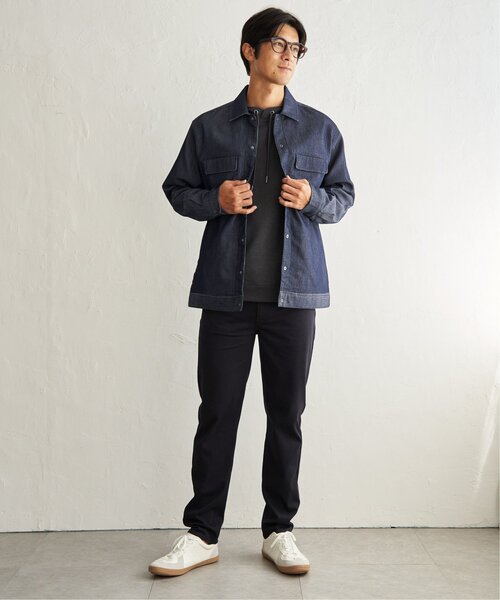 ikka(イッカ)の「メッシュデニムシャウター(シャツ/ブラウス・メンズ・ブラック/ネイビー・XL/L/M)」の5枚目の写真