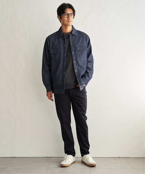 ikka(イッカ)の「メッシュデニムシャウター(シャツ/ブラウス・メンズ・ブラック/ネイビー・XL/L/M)」の6枚目の写真
