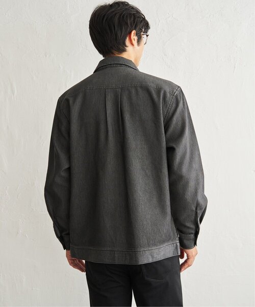 ikka(イッカ)の「メッシュデニムシャウター(シャツ/ブラウス・メンズ・ブラック/ネイビー・XL/L/M)」の10枚目の写真