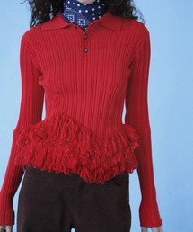 Fringe Polo Shirts  / フリンジポロシャツ