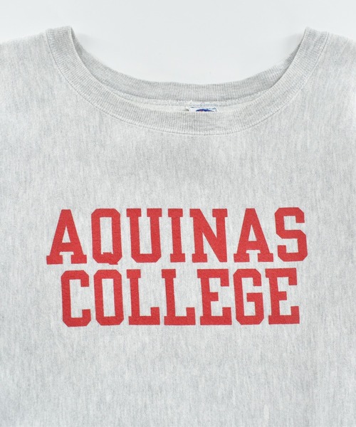 LABORATORY R(ラボラトリーアール)の「【USED】90’s Champion “AQUINAS COLLEGE” リバースウィーブ スウェット(スウェット・メンズ・グレー・XX-LARGE)」の2枚目の写真