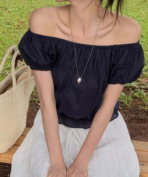 FLINEA(フリネア)の「チェック柄フリルブラウス(シャツ/ブラウス・レディース・ネイビー/ピンク・FREE)」の19枚目の写真