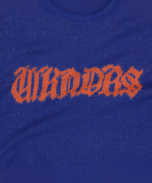 WKNDRS(ウィーキャンドース)の「GOTHIC LOGO KNIT (BLUE)(ニット/セーター・レディース・その他・MEDIUM/LARGE/X-LARGE)」の6枚目の写真