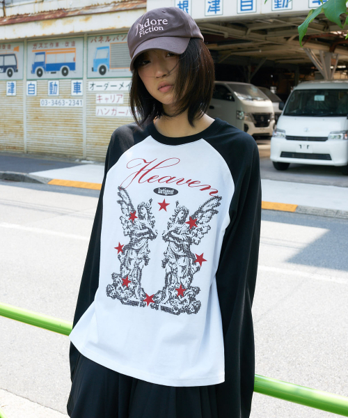 LARTIGENT（ラーティゼン）の「L27 HEAVEN RAGLAN T-SHIRT(BLACK)（Tシャツ/カットソー・レディース・その他・FREE）」の3枚目の写真