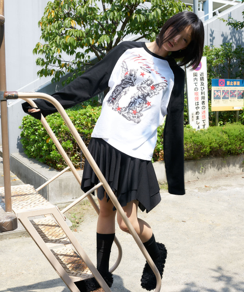 LARTIGENT（ラーティゼン）の「L27 HEAVEN RAGLAN T-SHIRT(BLACK)（Tシャツ/カットソー・レディース・その他・FREE）」の2枚目の写真